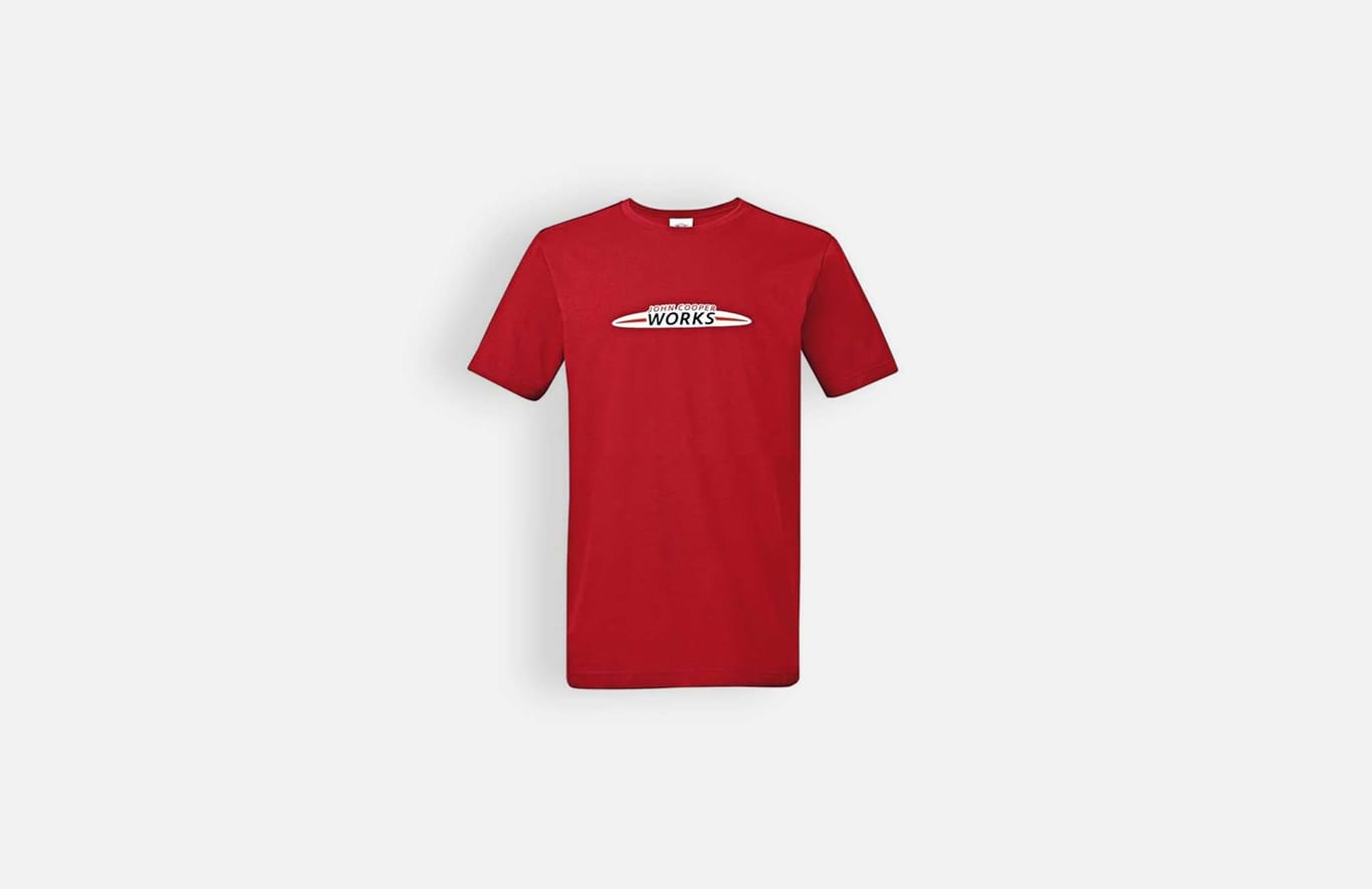 MINI JCW T-Shirt Homem Logo Vermelho