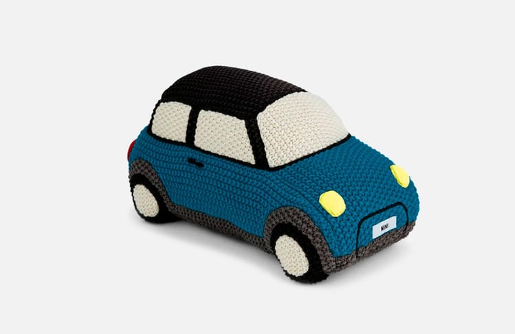 MINI Car Knitted Azul - Carrinho de criança