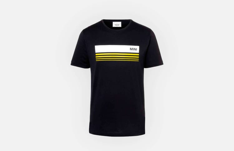 MINI 3D Stripes wordmark t-shirt para Homem Preto